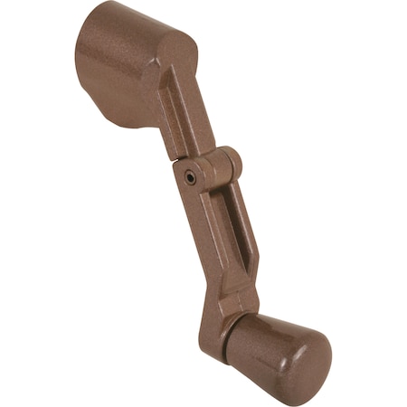 Prime-Line Casement Folding Crank Handle, 2-3/4 in. Width, Die Cast Zinc, Bronze Finish Single Pack H 3960